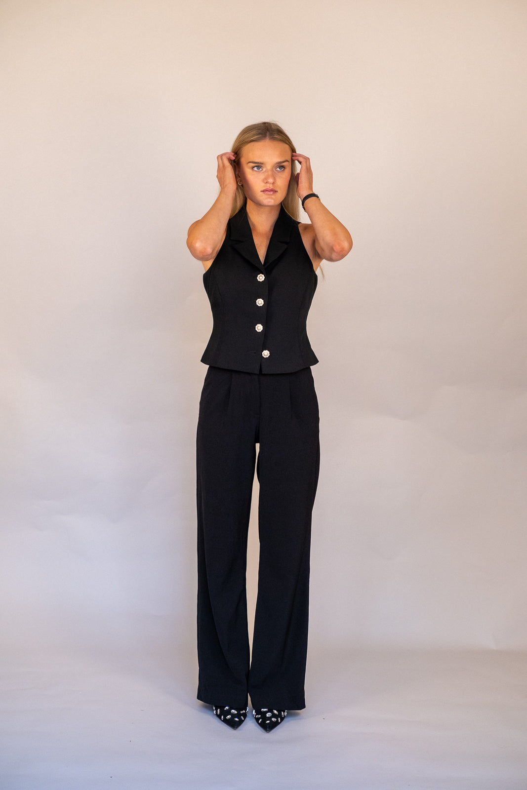 City Dressbukse Sort